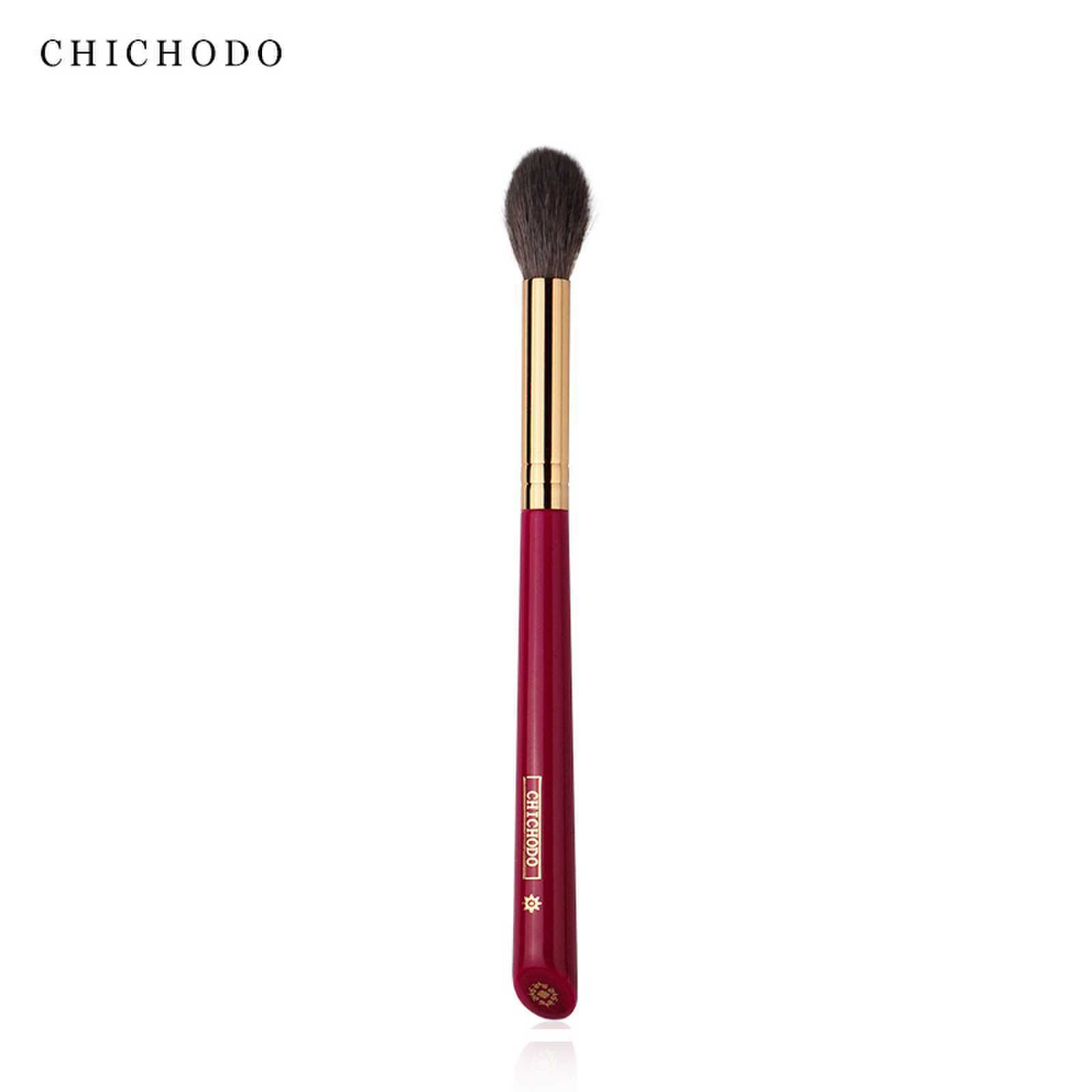 Luxury Skincare Products - CHICHODO แปรงแต่งหน้าสุดหรู แปรงไฮไลท์หน้า แปรงขนนุ่มคุณภาพสูง ทำจากขนสัตว์- กุหลาบแดง