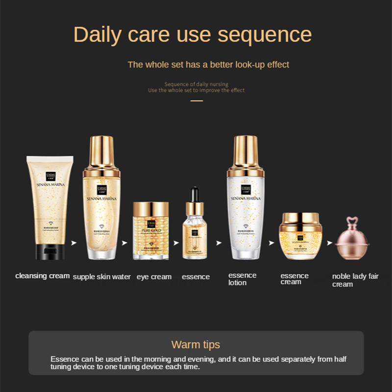 ผู้หญิง 24K Gold Skin Care ชุด - Luxury Skincare Set For Women บทวิจารณ์และราคา
