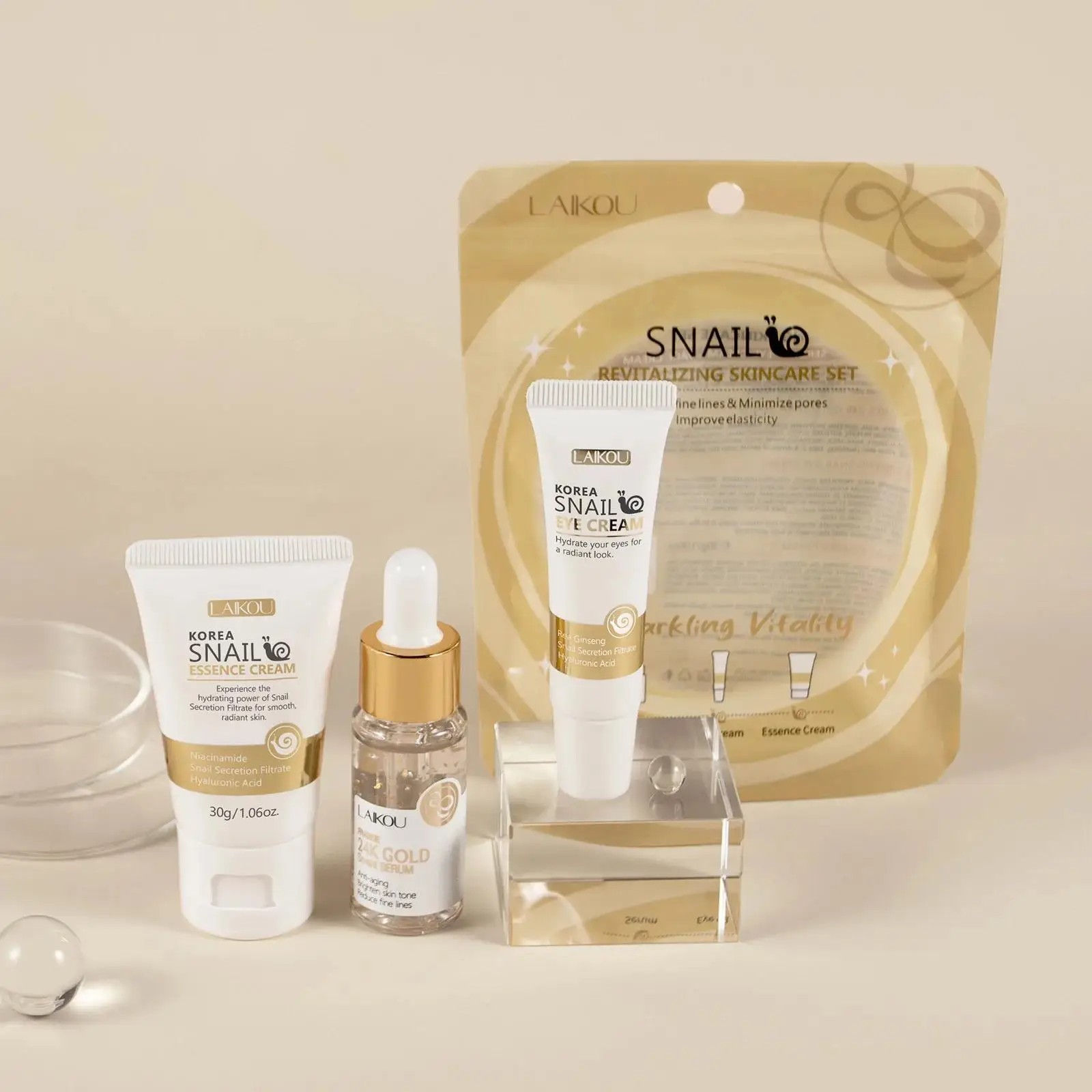 เซรั่มบำรุงผิวหน้าและรอบดวงตาส - Luxury Skincare Set For Women บทวิจารณ์และราคา